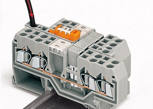 WAGO 2 Conductor Terminal Block 10mm2 Grey/Orange 284-902