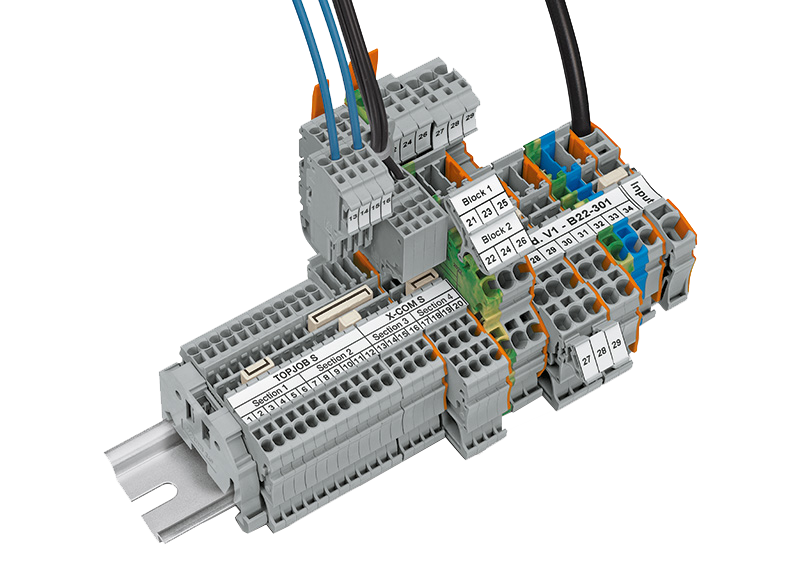 2002-6301 WAGO, 3-Conductor Through Terminal Block